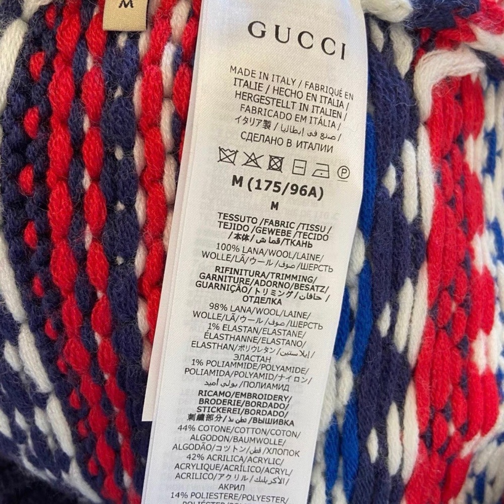 Gucci Multicolor Patterned Turtleneck Sweater - image 3